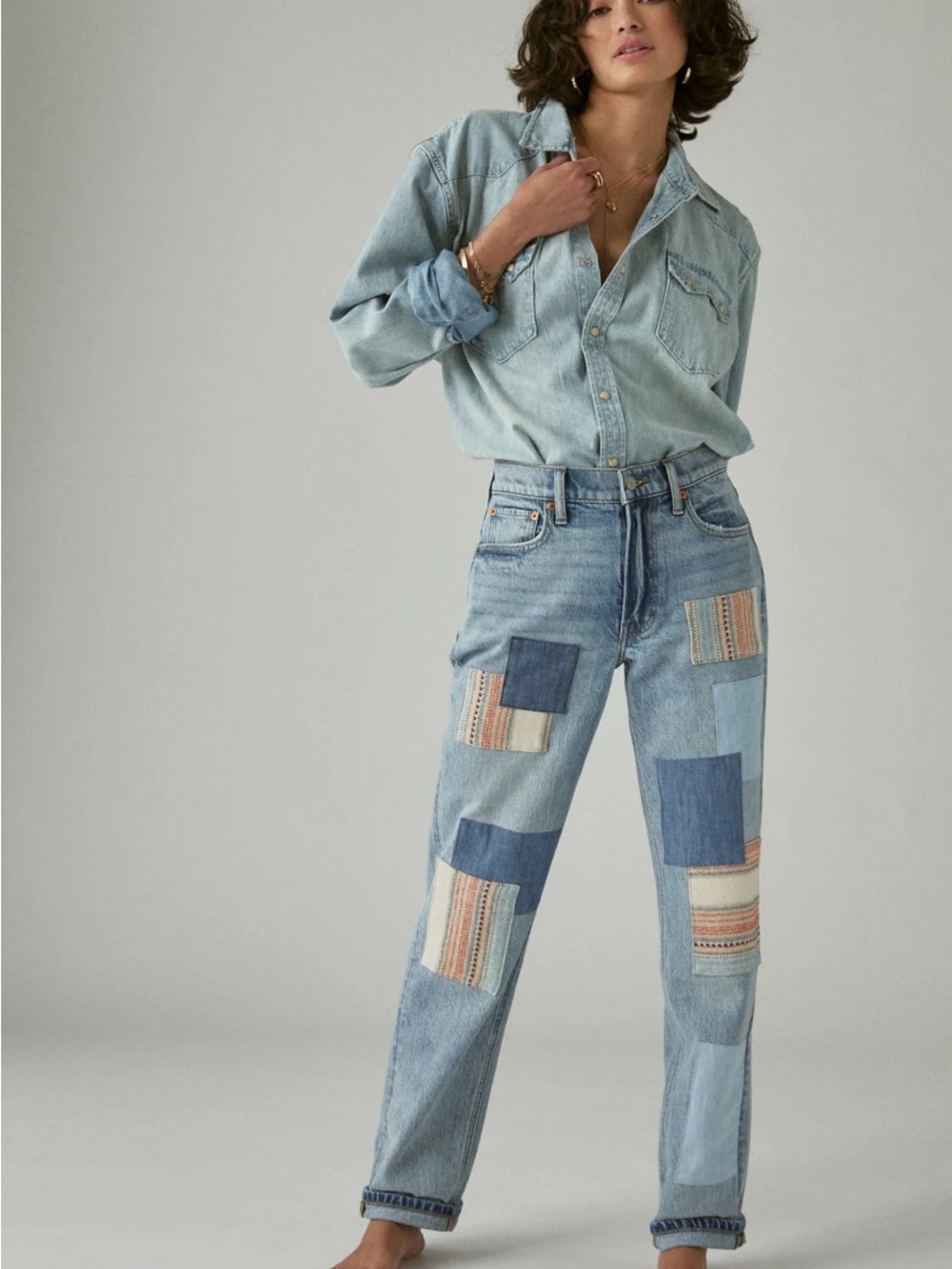 Lucky Brand Patchwork Jeans Size 4/27
